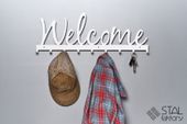 Welcome #1 | Wieszak na ubrania | Nowoczesny Design STAL FAKTORY 60cm