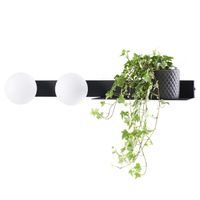 Półka LAMPA dekoracyjna BOTANICA 20853202 Kaspa ścienna OPRAWA metalowy KINKIET kule balls czarne