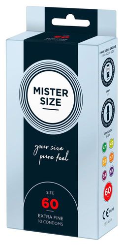 prezerwatywy wegańskie mister size 60mm lateks 10 sztuk na Arena.pl