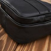 saszetka męska skórzana na ramię czarna torba męska do pracy abruzzo abr-18