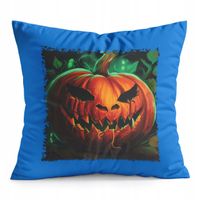 PODUSZKA NIEBIESKA PREZENT - HALLOWEEN