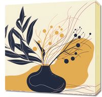 Obraz 50x50cm Spokój Ciemnych Liści