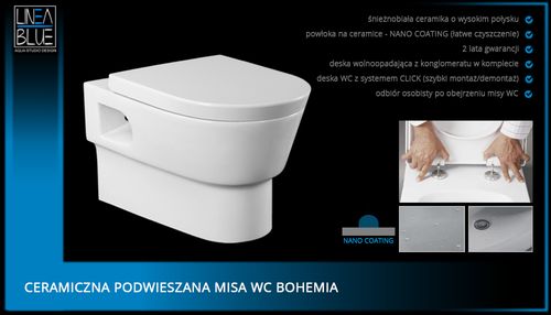 Ceramiczna misa wc BOHEMIA na Arena.pl