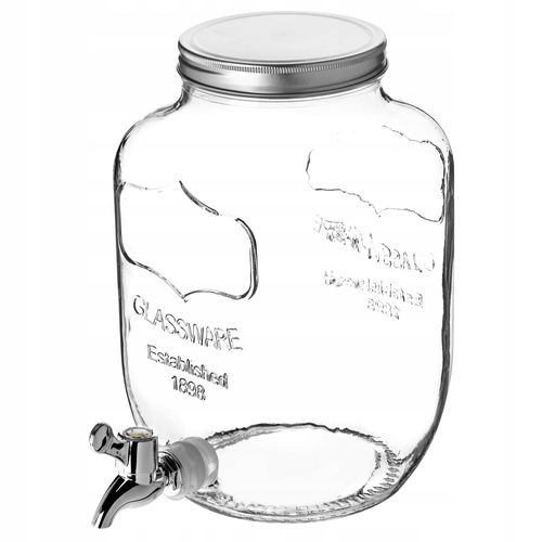 KADAX Słoik Z Kranikiem 4L Słój Na Lemoniadę Wodę na Arena.pl