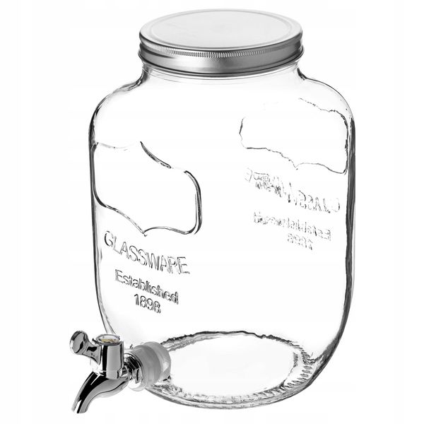 KADAX Słoik Z Kranikiem 4L Słój Na Lemoniadę Wodę zdjęcie 8