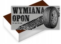 Wizytówki firmowe reklamowe 100szt różne wzory gotowe projekty WYMIANA OPON