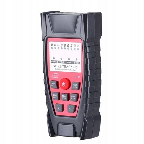 SZUKACZ PAR PRZEWODÓW TESTER KABLI SIECIOWYCH SONDA RJ45 RJ11 LCD + BATERIE na Arena.pl