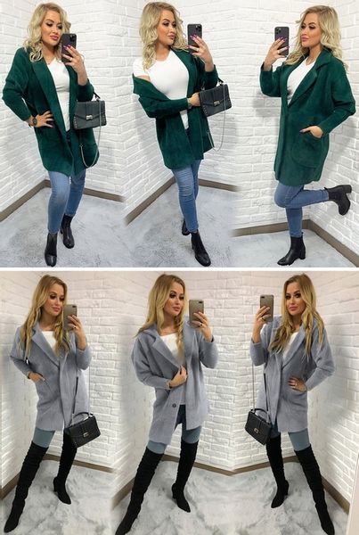 Sweter ALPAKI kurtka WEŁNA MODNE KOLORY oversize zdjęcie 11