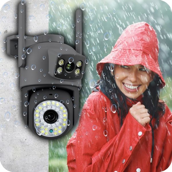 PODWÓJNA KAMERA WIFI IP SMART ZEWNĘTRZNA OBROTOWA 6MPX APLIKACJA ULTRA HD zdjęcie 11