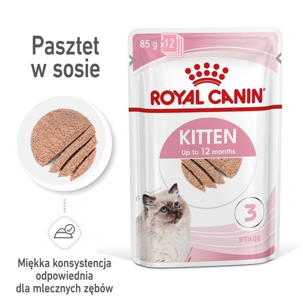 ROYAL CANIN Kitten Pasztet 12x85g zdjęcie 1