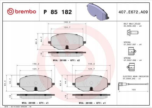 KLOCKI HAM PRZOD XTRA BREMBO na Arena.pl