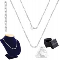 Łańcuszek srebrny pr. 925 Splot Ankier do Zawieszek | 70 cm x 2,0 mm