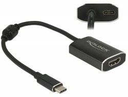 Delock Splitter video USB type C -> HDMI 4K czarny na Arena.pl