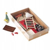 OZDOBA ŚWIĄTECZNA DIY DRZWI ELFA WISZĄCA KOLOROWA 10X17 CM NA PREZENT