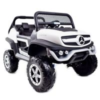 MERCEDES BENZ UNIMOG 4X4,12V14AH, AMORTYZATORY, MIĘKKIE KOŁA