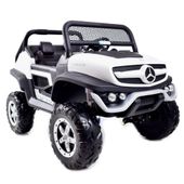 MERCEDES BENZ UNIMOG 4X4,12V14AH, AMORTYZATORY, MIĘKKIE KOŁA