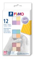 2 x Zestaw 12szt masa termoutwardzalna FIMO SOFT modelina ozdobna PASTEL 12