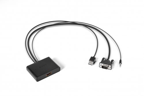 Sitecom CN-352 przejściówka VGA HDMI + USB 2.0 + 3.5 mm Czarny na Arena.pl