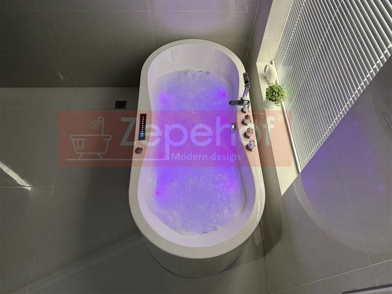 PIĘKNA OWALNA WANNA Z HYDROMASAŻEM 170X80 z 1 ODLEW GRZAŁKA zdjęcie 79