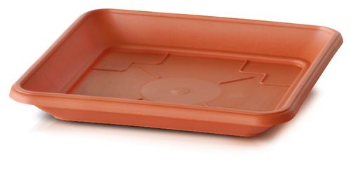 Podstawka kwadratowa 27cm TERRA PKWT27 | Terakota, Kształt Kwadratowy, Wymiary 27x27x3.8 cm, Kolor Terakota, Prosperplast na Arena.pl