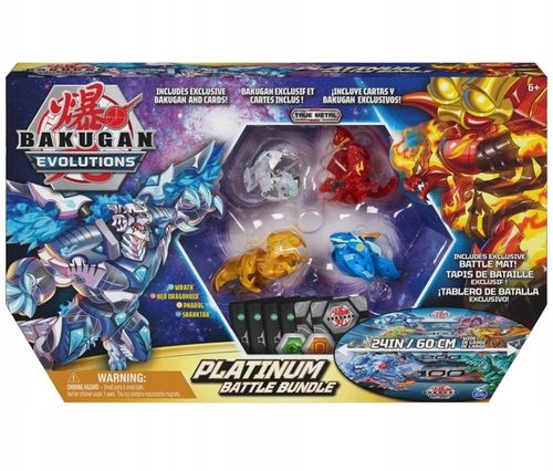 BAKUGAN EVOLUTIONS ZESTAW PLATINUM FIGURKI + MATA na Arena.pl