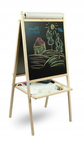 Drewniana Tablica Magnetyczna Kredowa Z Papierem Mpp na Arena.pl