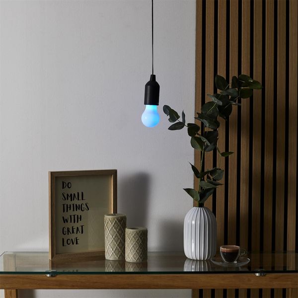 Lampa wisząca żarówka multikolor czarna zdjęcie 5