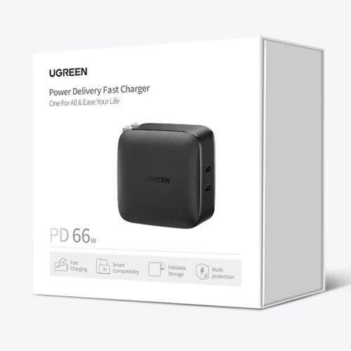 Ugreen ładowarka sieciowa 2x USB Typ C 66W Power Delivery 3.0 Quick Charge na Arena.pl