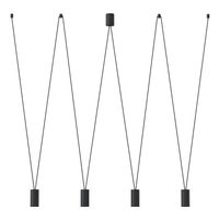 Czarna lampa wisząca More Tone 7822 minimalistyczna do sypialni