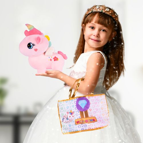 Pluszowy Jednorożec z Torebką Maskotka Przytulanka Unicorn na Arena.pl