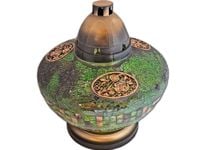 ZNICZ ZNICZE LAMPION NA GRÓB UFO KORAL ZIELONY+WKŁADY