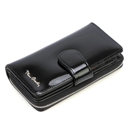 skóra naturalna + Damski portfel ze skóry ekologicznej Pierre Cardin 07 SHINY 116 na Arena.pl