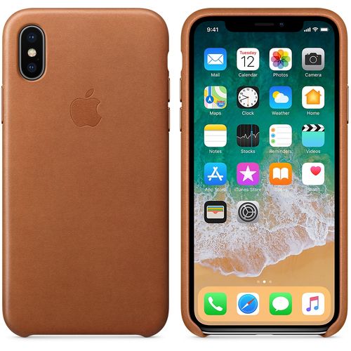 LEATHER APPLE Apple iPhone X MQTA2ZM/A - BROWN na Arena.pl