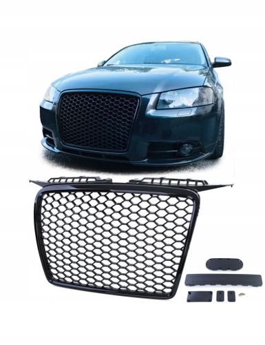 Grill Atrapa Audi A3 8P od 2005 do 2008 Roku  RS LOOK POŁYSK na Arena.pl