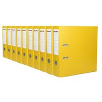 Segregator dźwigniowy A4/75 żółty Atakto - 10szt.