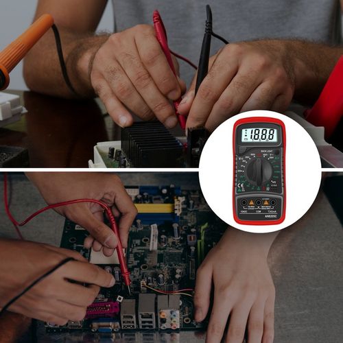 MIERNIK MULTIMETR CYFROWY PRĄDU NAPIĘCIA LCD TESTER UNIWERSALNY AC DC 10A na Arena.pl