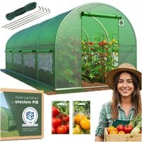 TUNEL OGRODOWY FOLIOWY SZKLARNIA 4x2,5m FOLIA UV PREMIUM NAMIOT 10m2 GRATIS