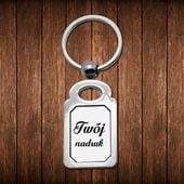 Metalowy brelok do kluczy z Twoim zdjęciem - Szmaragd