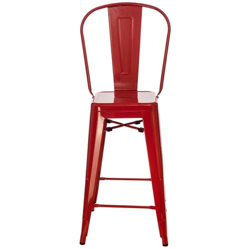 Hoker Paris Back 66cm czerwony inspirowany Tolix na Arena.pl