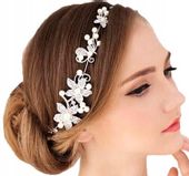 Perłowa Gałązka Do Włosów Stroik Na Włosy Kwiaty
