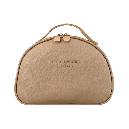 kosmetyczka damska w typie kuferka ze skóry ekologicznej - peterson na Arena.pl