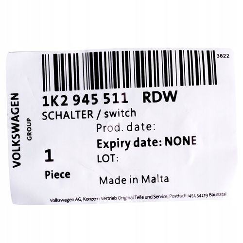 Włącznik świateł stop AUDI SKODA VW SEAT ORYGINAŁ na Arena.pl