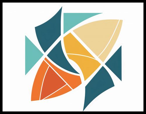 Plakat 65x50cm Geometria Wiatru na Arena.pl