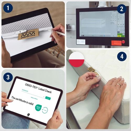 Materac 140x70 TWARDY ŚREDNIO PREMIUM PIANKOWY Materac do Łóżeczka 140x70 na Arena.pl