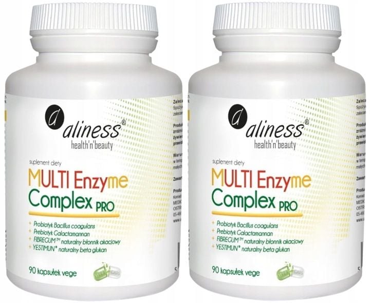 Aliness Enzyme Complex PRO ODCHUDZANIE ZAPARCIA 90 kapsułek zdjęcie 8