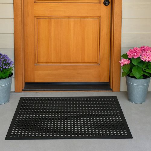 Wycieraczka ażurowa gruba mata wejściowa z perforowanej gumy 60x90 na Arena.pl
