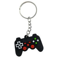 Brelok do kluczy pad kontroler gamingowy czarny zawieszka