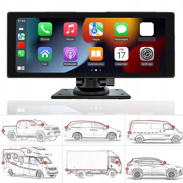 RADIO STACJA MULTIMEDIALNA SAMOCHODOWA CARPLAY ANDROID AUTO KAMERA zdjęcie 14