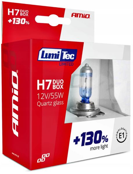 ŻARÓWKI H7 +130% AMIO zdjęcie 5