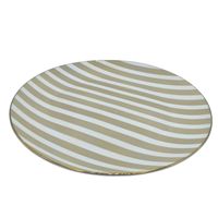 Talerz obiadowy płaski płytki w beżowe paski 26,5 cm